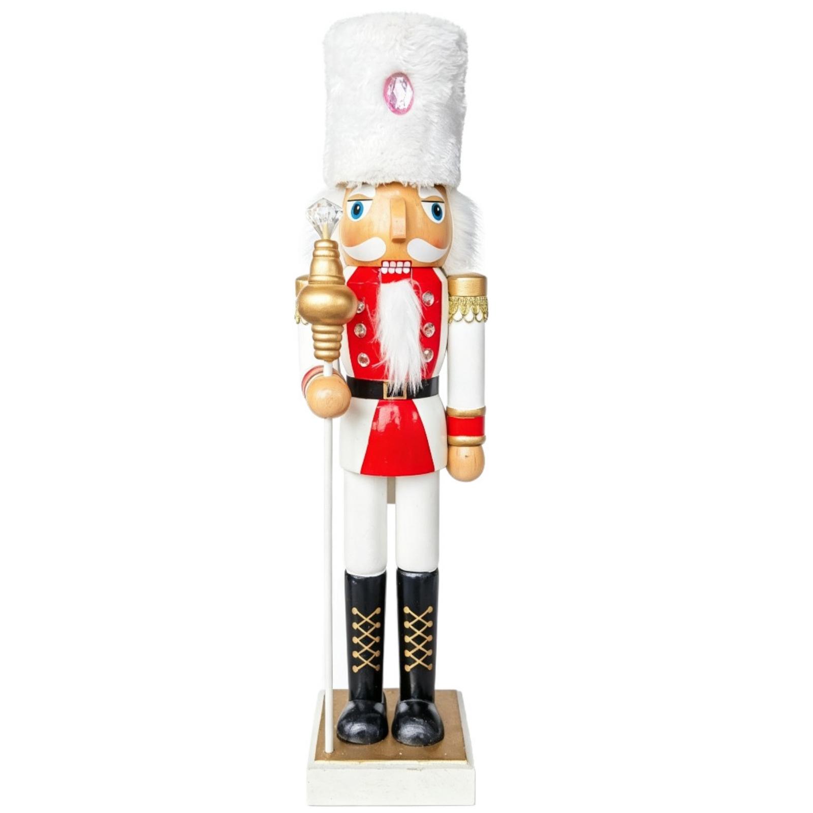 Nutcracker Figurine - 50 Cm Wooden Nutcracker Figurine Freestanding