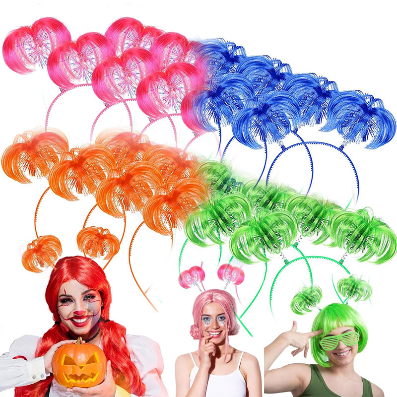 6/12 Pcs Pompom Headband Hair  - огляд і ціна Tinsel Garland Decoration