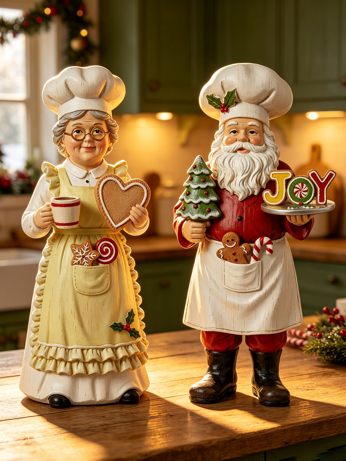 2-Piece Set of Chef Santa Clau - огляд і ціна Nutcracker Figurine