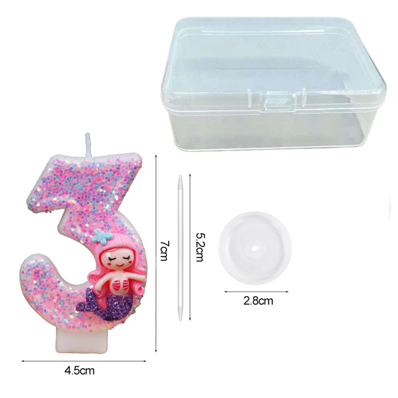 Creative Pink Mermaid 0-9 Digi - огляд і ціна Holiday Candle Set