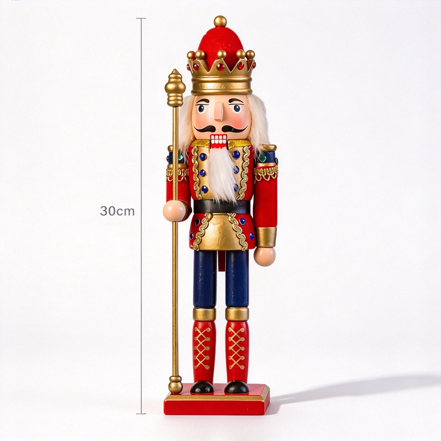 30cm Wooden Nutcracker For Fig - огляд і ціна Nutcracker Figurine