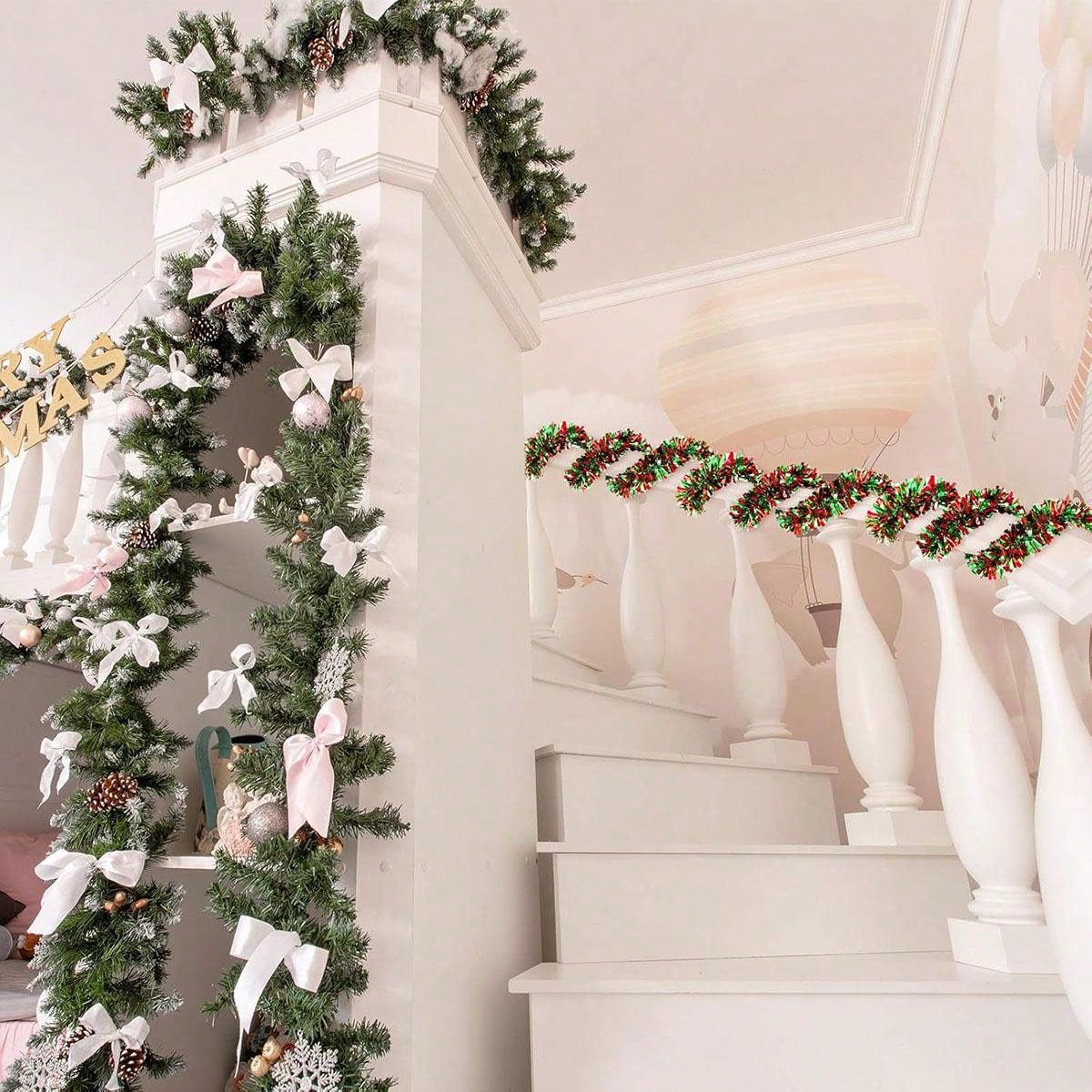 Christmas Garland Decorations  - огляд і ціна Tinsel Garland Decoration