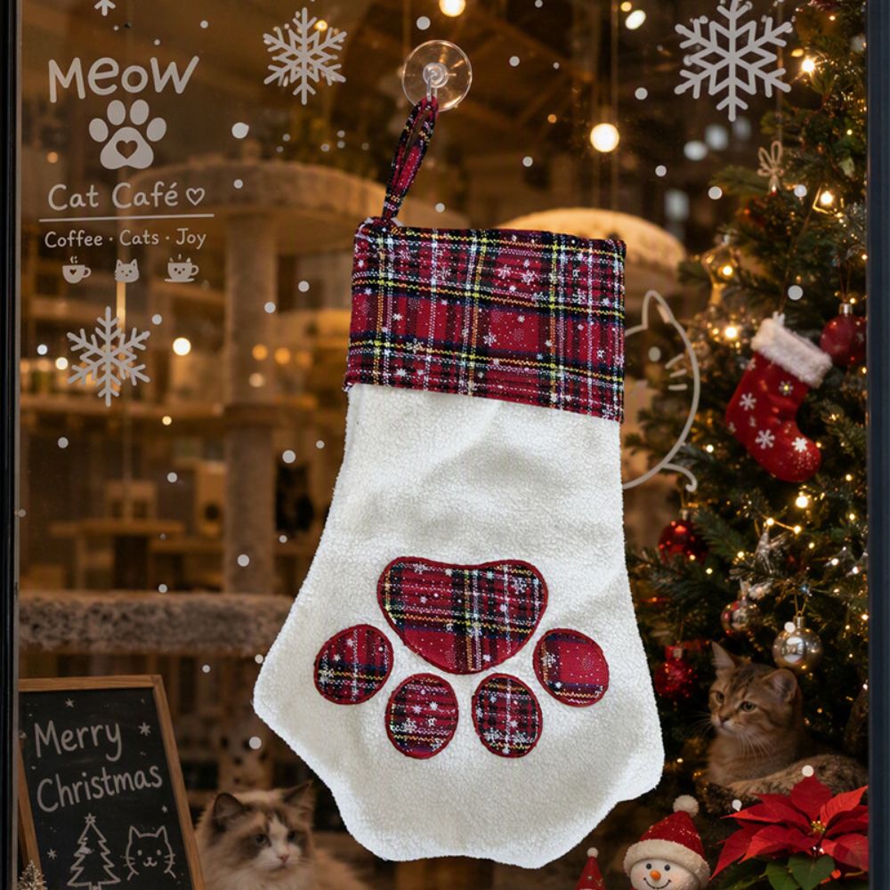 Xmas Gifts Paw Print Christmas - огляд і ціна Christmas Stocking Hanging