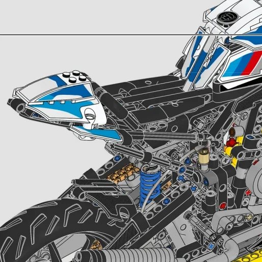 MOC Motorcycle Model Building  - огляд і ціна Lego Set Technic
