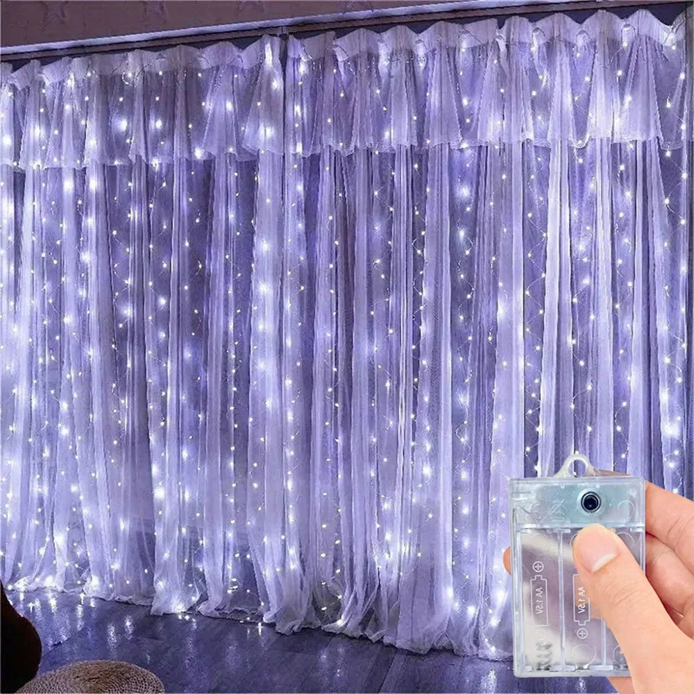 Battery Power 3/6m Curtain LED - огляд і ціна Led Fairy String Lights