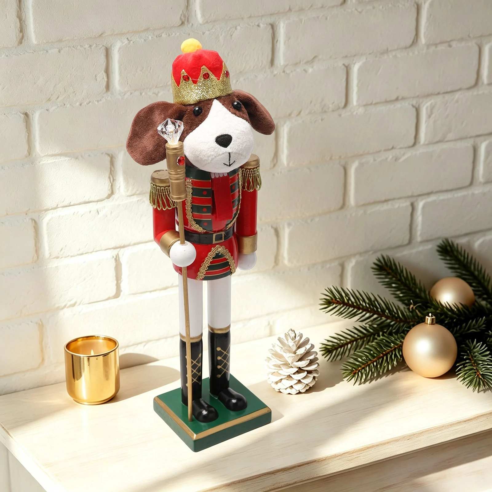Dog Shaped Christmas Nutcracke - огляд і ціна Nutcracker Figurine