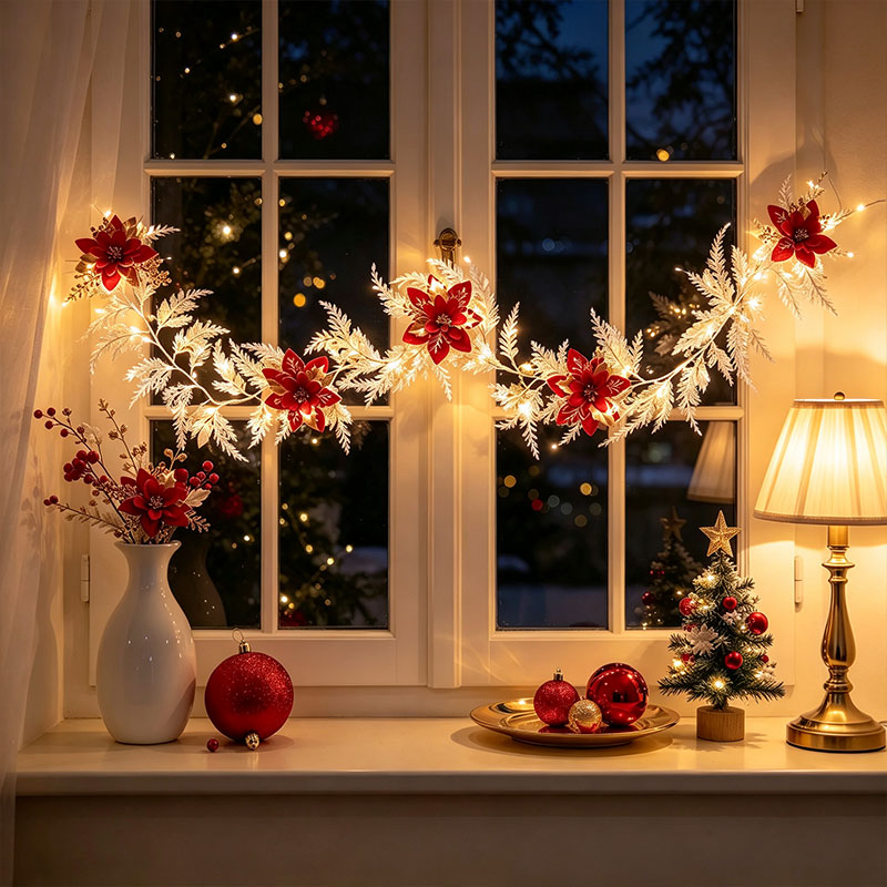 White Christmas Garland with R - огляд і ціна Led Fairy String Lights
