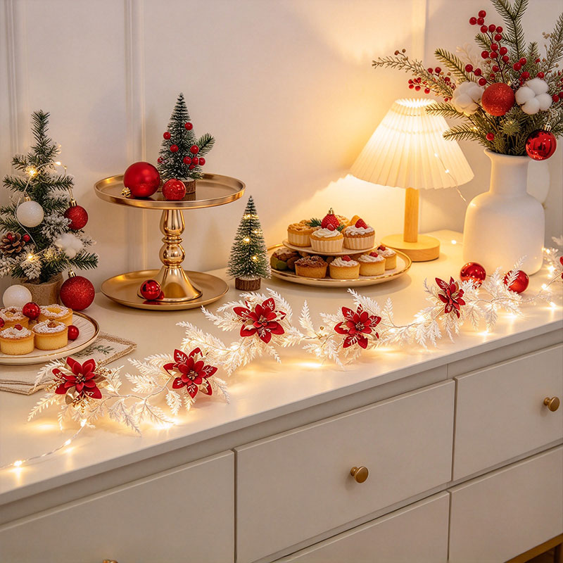 White Christmas Garland with R - огляд і ціна Led Fairy String Lights